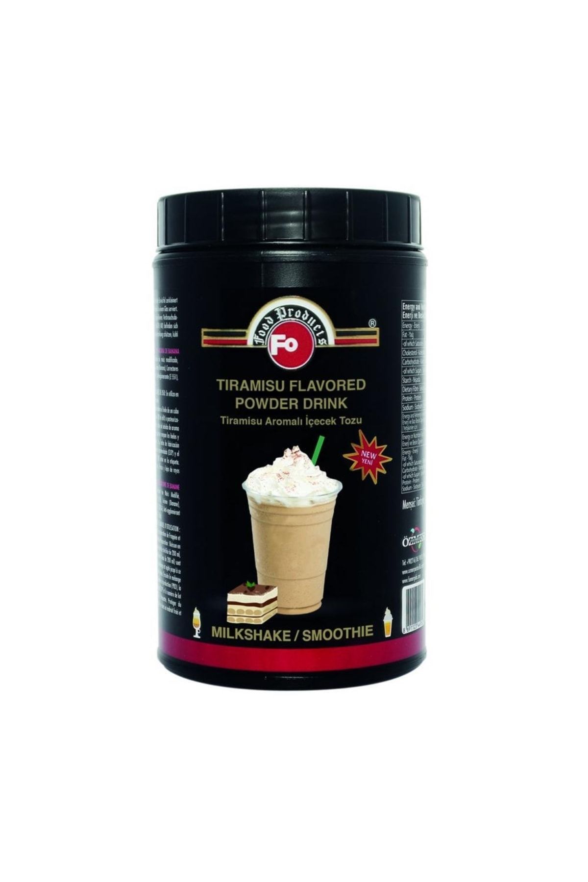 Tiramisu Aromalı Milkshake Tozu 1 kg