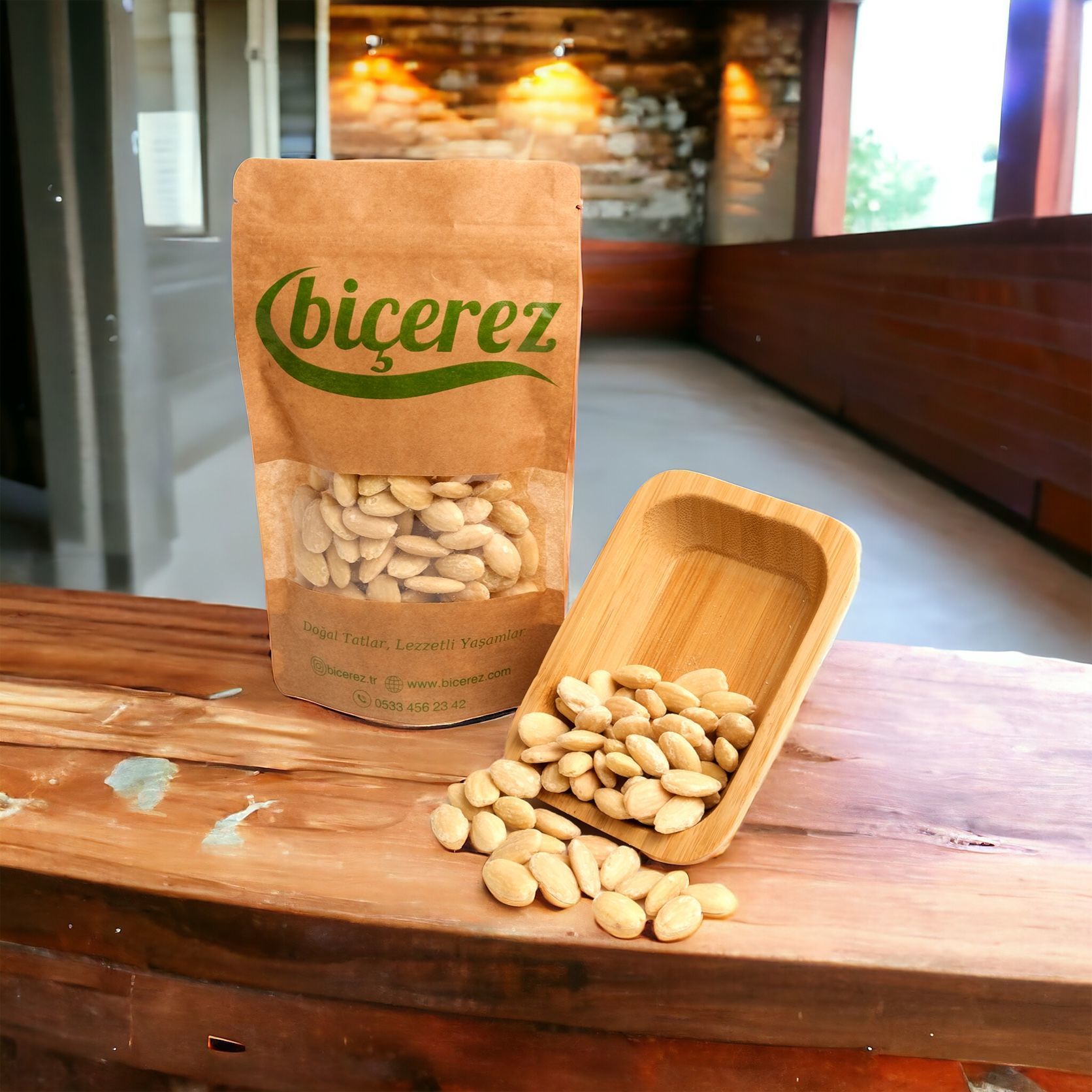 Soyulmuş Beyaz Badem Içi Vakumlu Taze Pakette - Sağlıklı Atıştırmalık - 500 gr